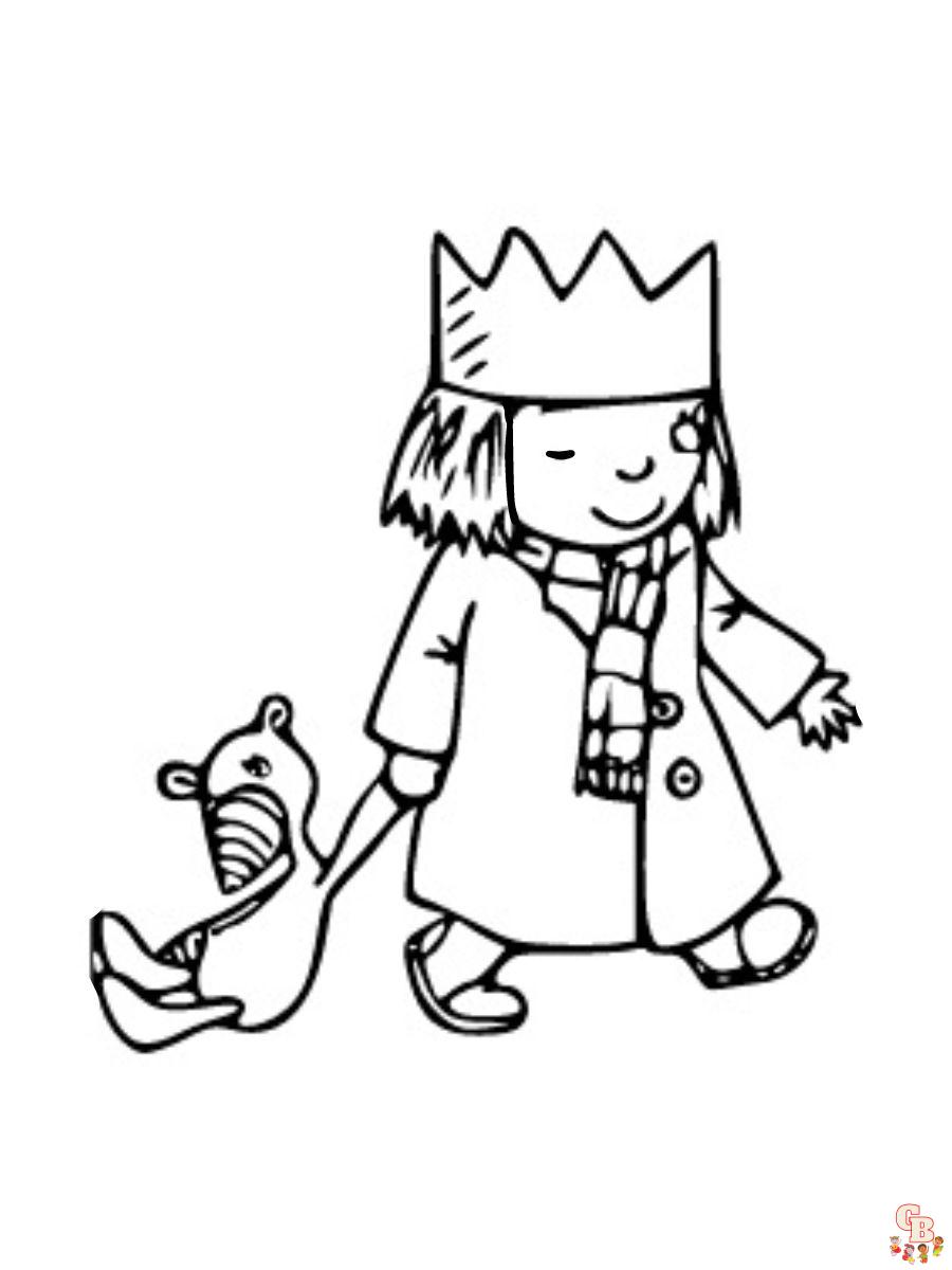 tv series princess little coloring page
