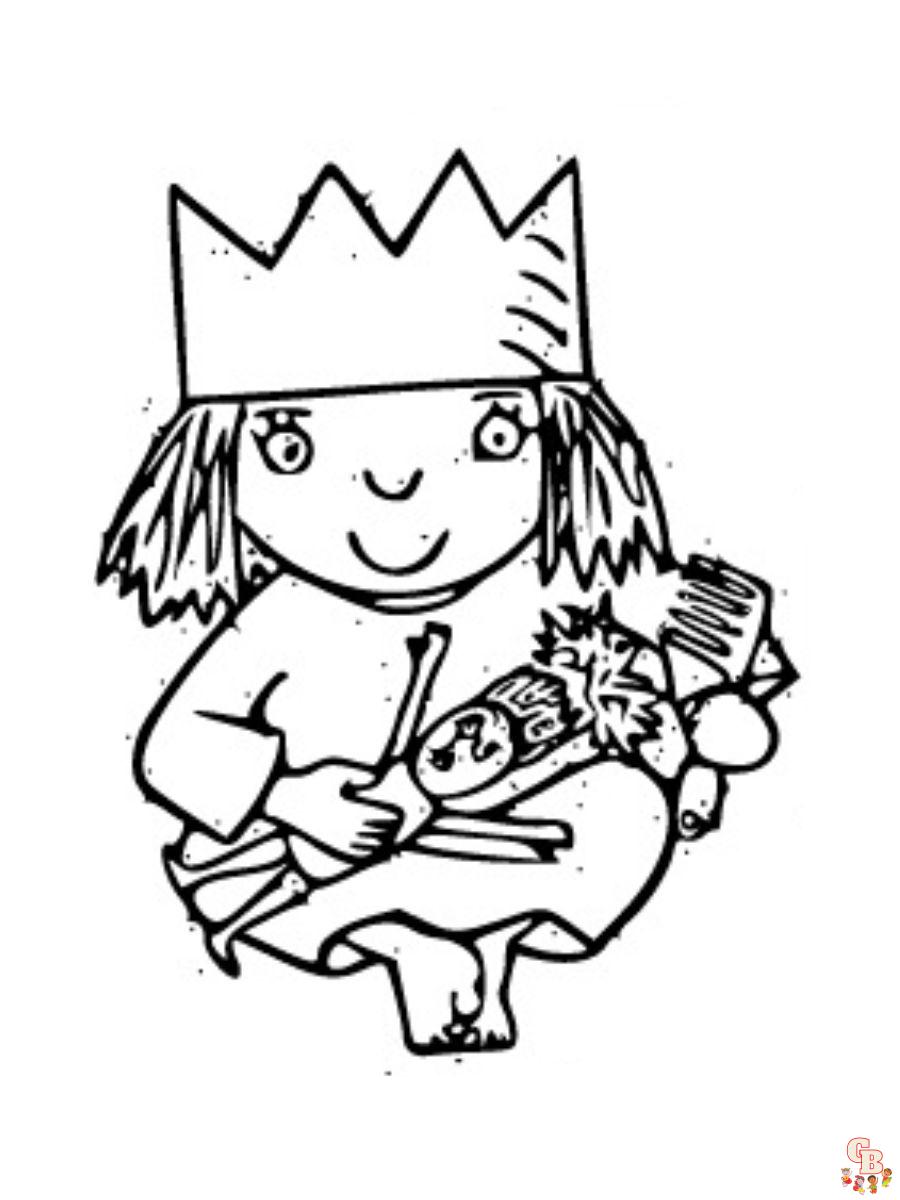 tv series princess little coloring pages