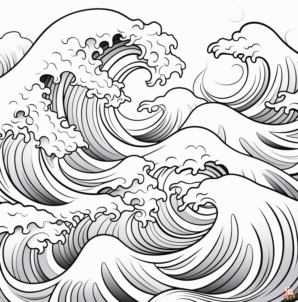 Wave Coloring Pages