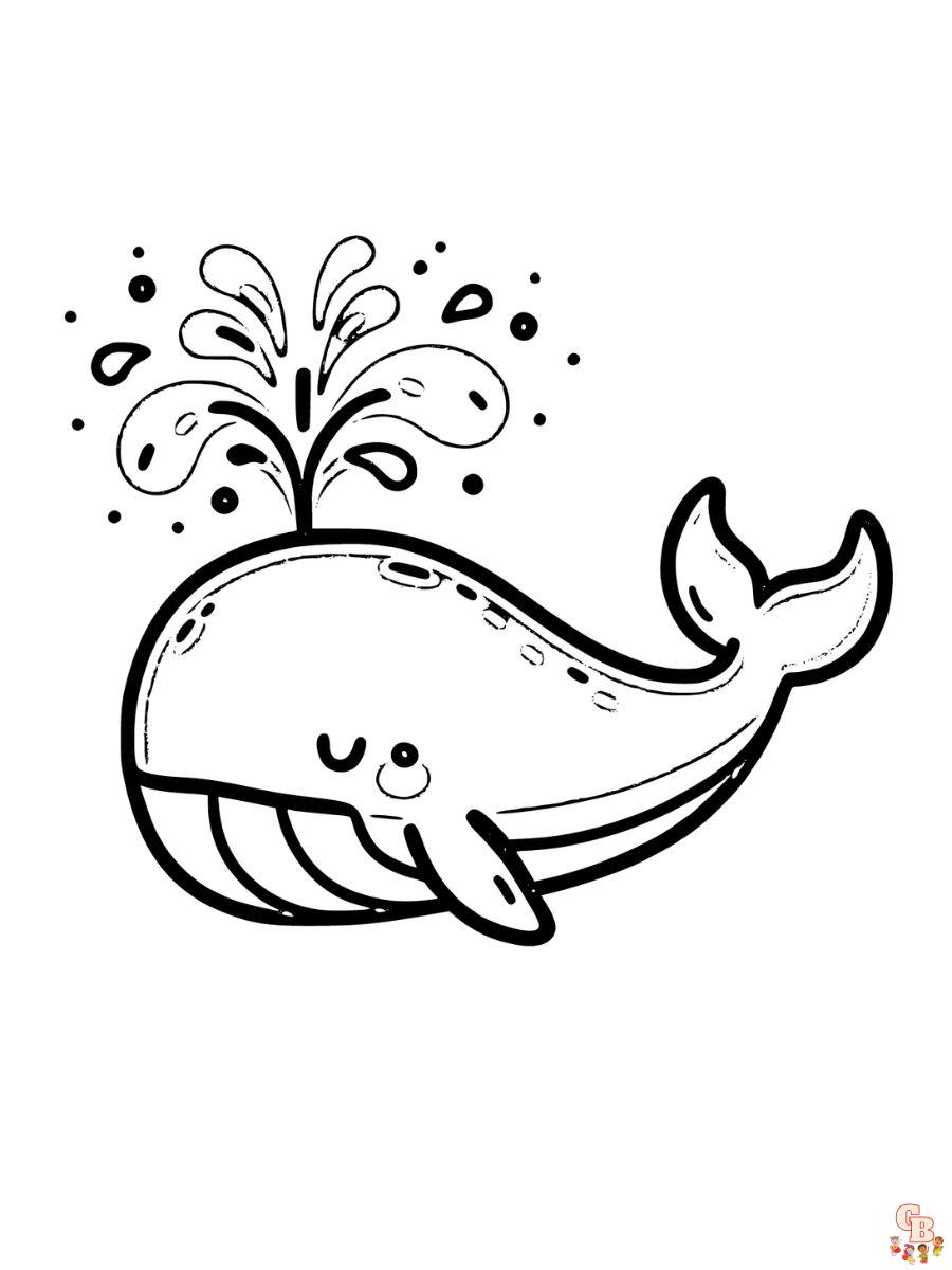 whale coloring pages free printable