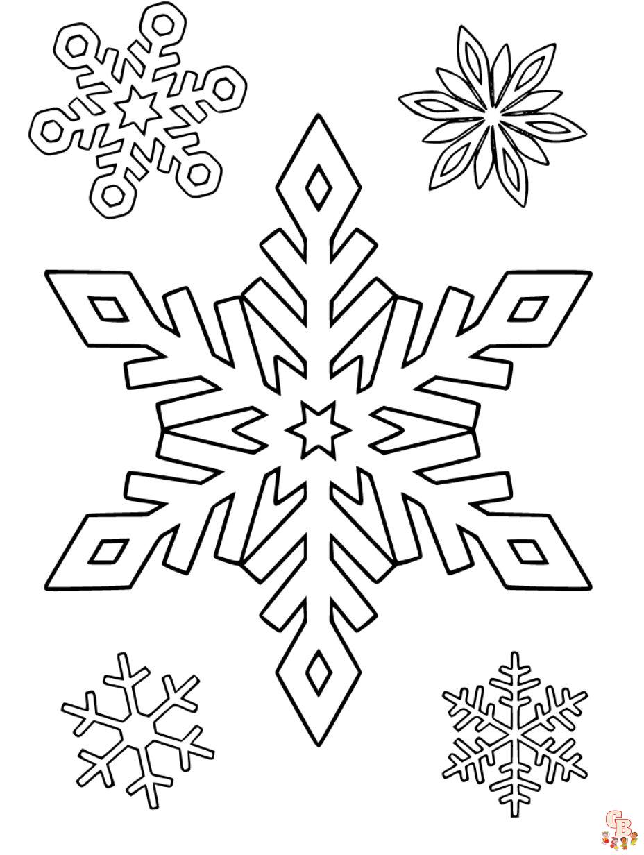 winter coloring pages easy