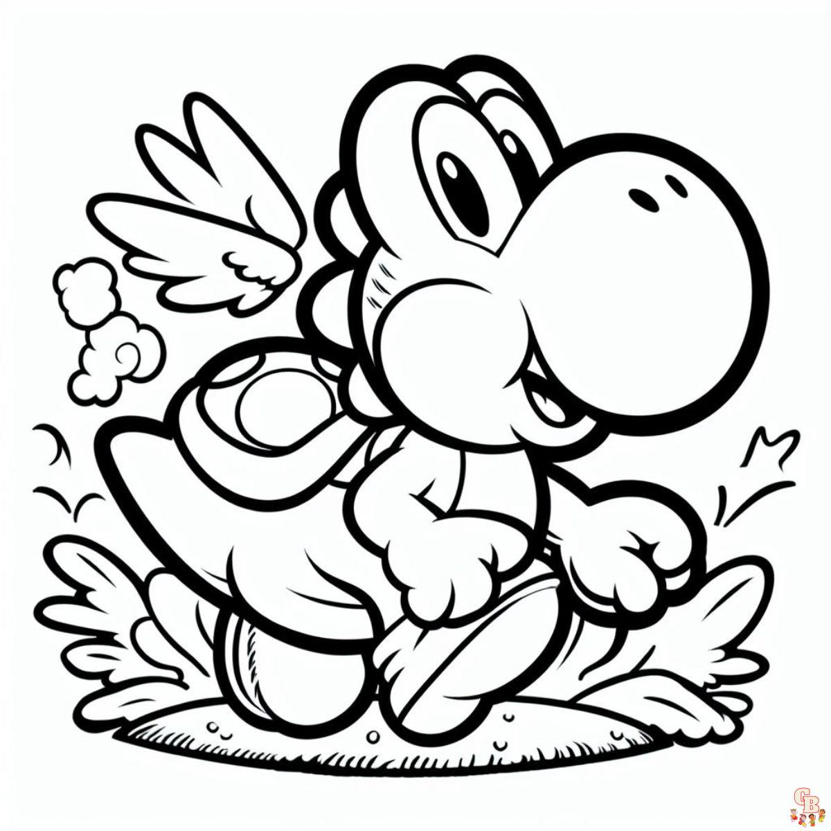 yoshi coloring pages
