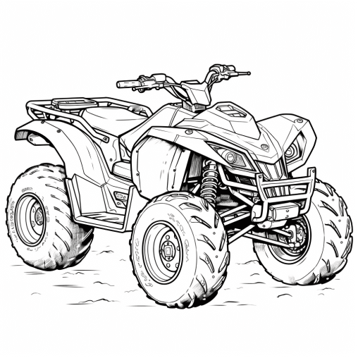 Printable 4 Wheeler Coloring Pages Free For Kids And Adults