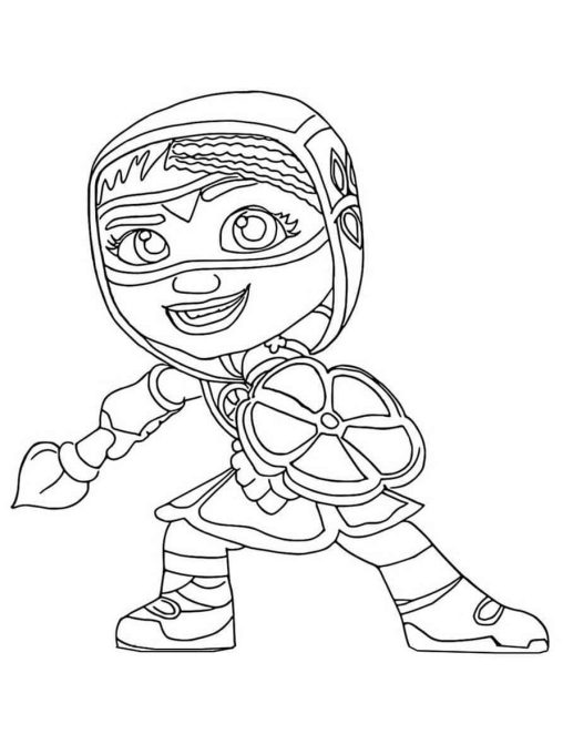 Printable Action Pack Coloring Pages Free For Kids And Adults