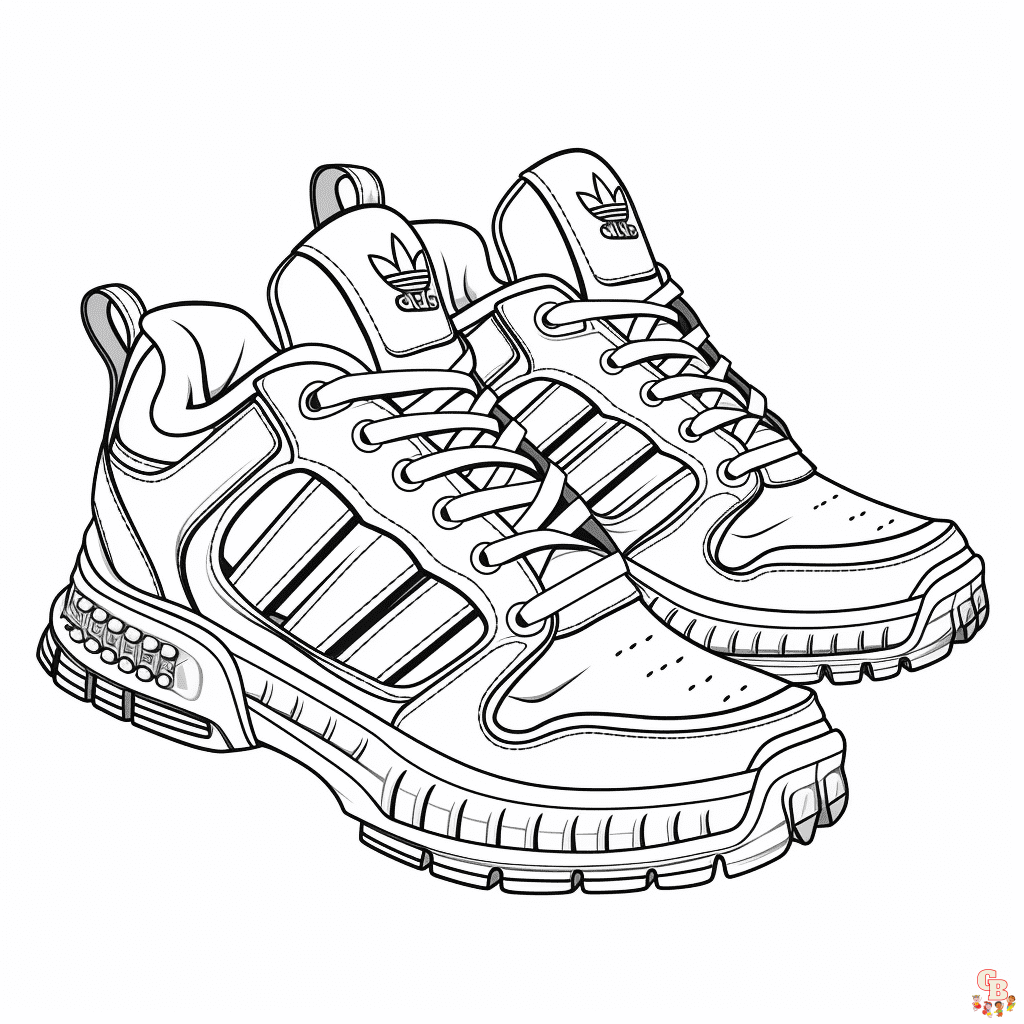 Coloriage Adidas imprimable