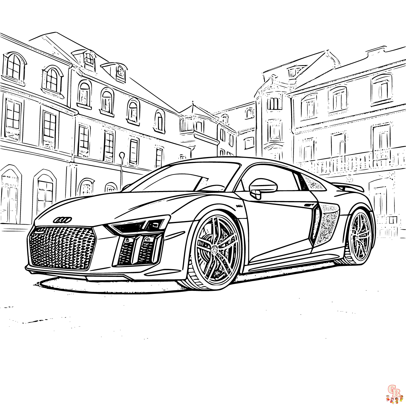 audi coloring pages