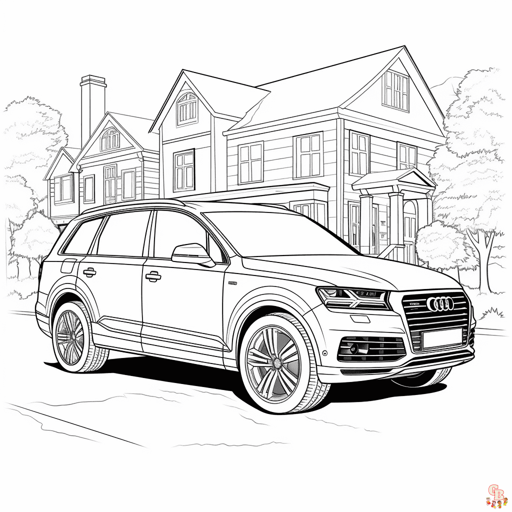 Audi coloring pages printable