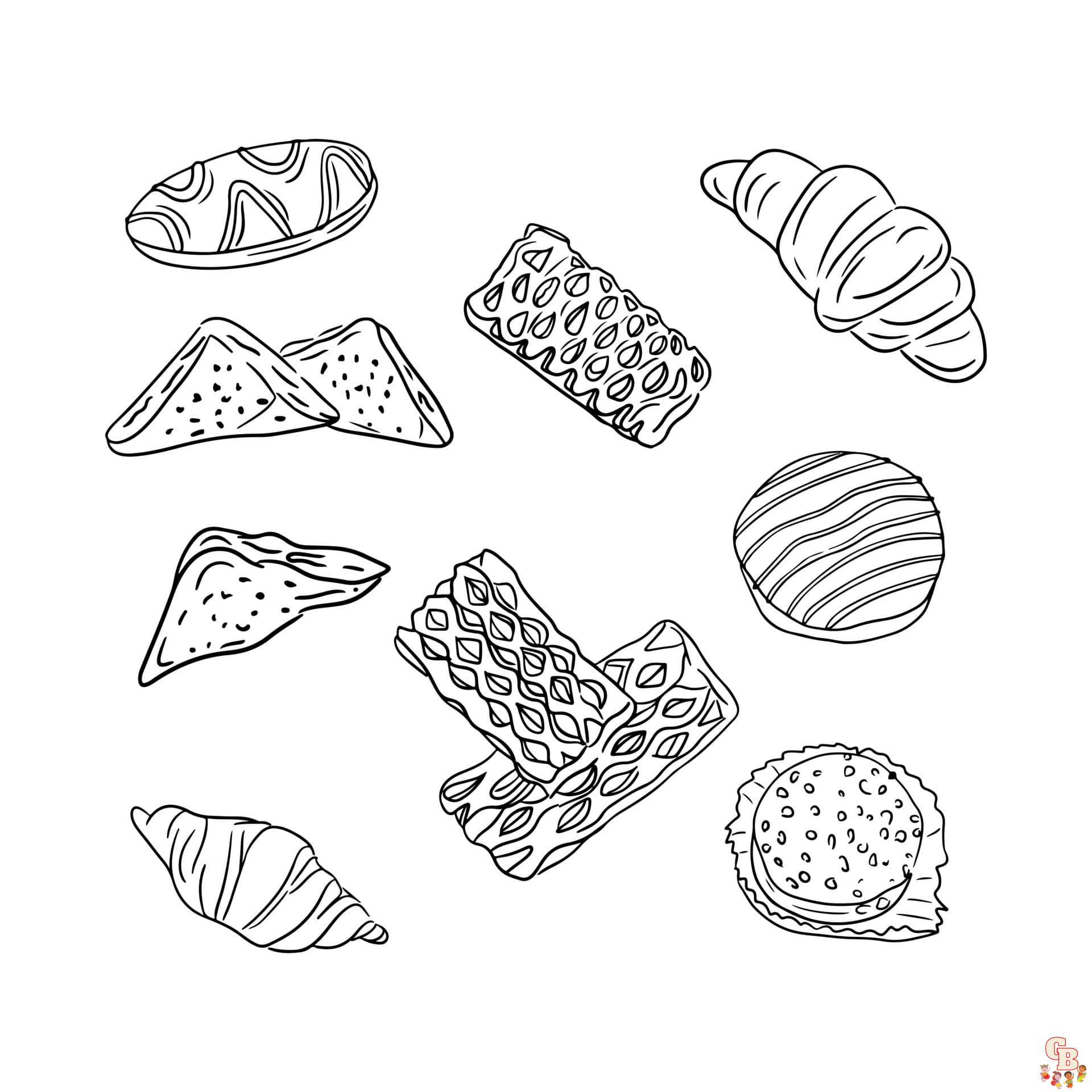 Bakery coloring pages to print
