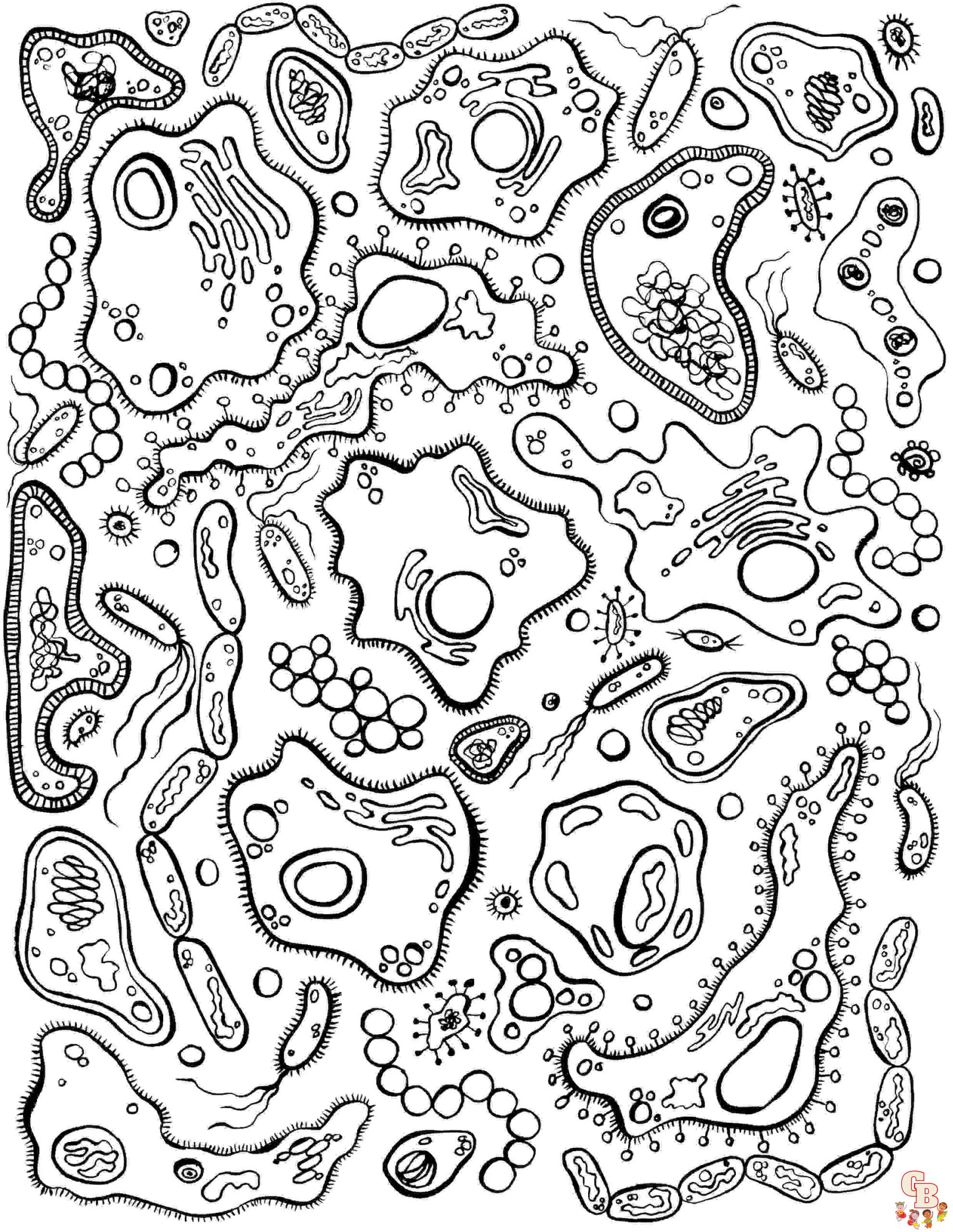 Biology coloring pages printable free