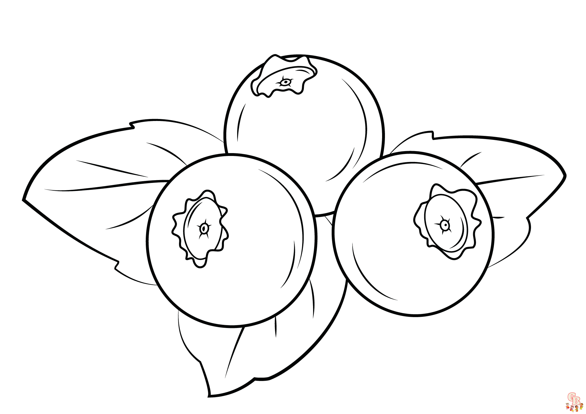 Blueberry Coloring Sheets free