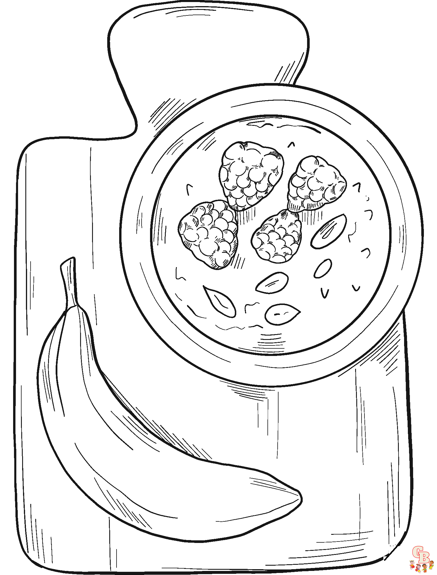 Breakfast coloring pages free