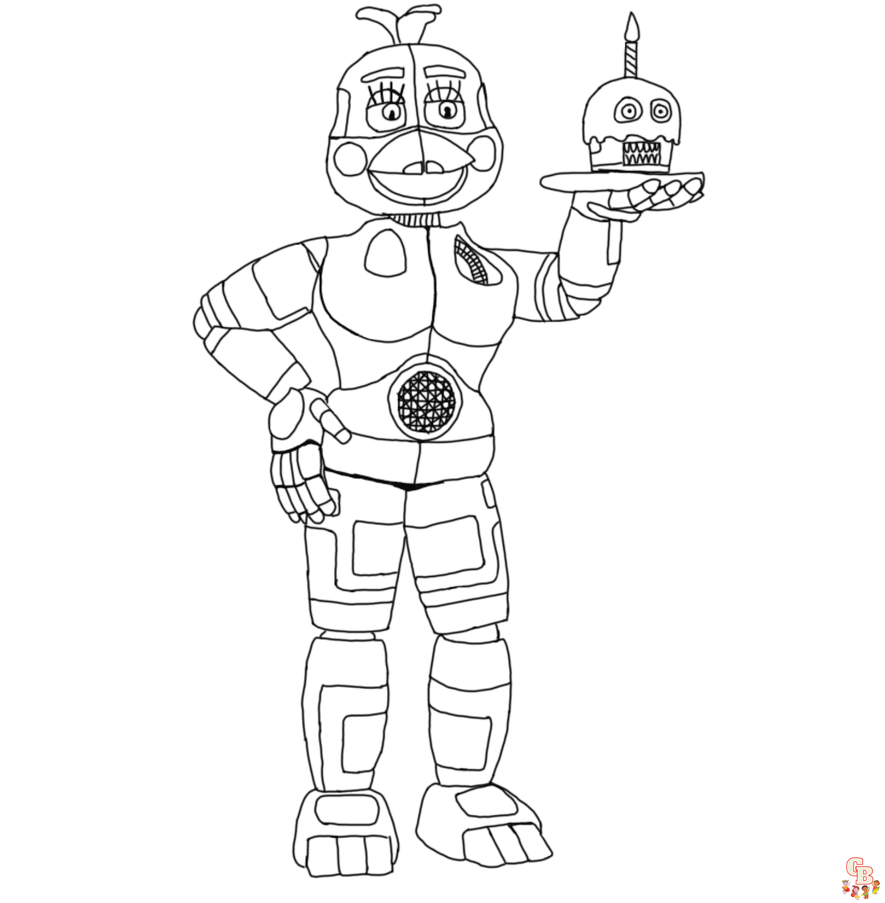 Chica coloring pages to print