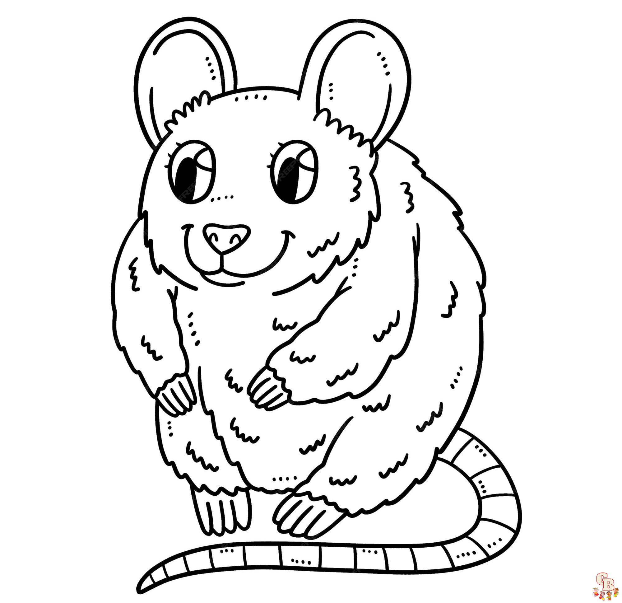 Chinchilla coloring pages to print