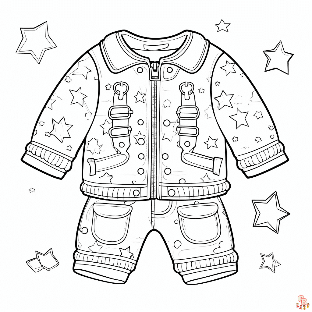 Printable Clothing Coloring Pages Free For Kids And Adults