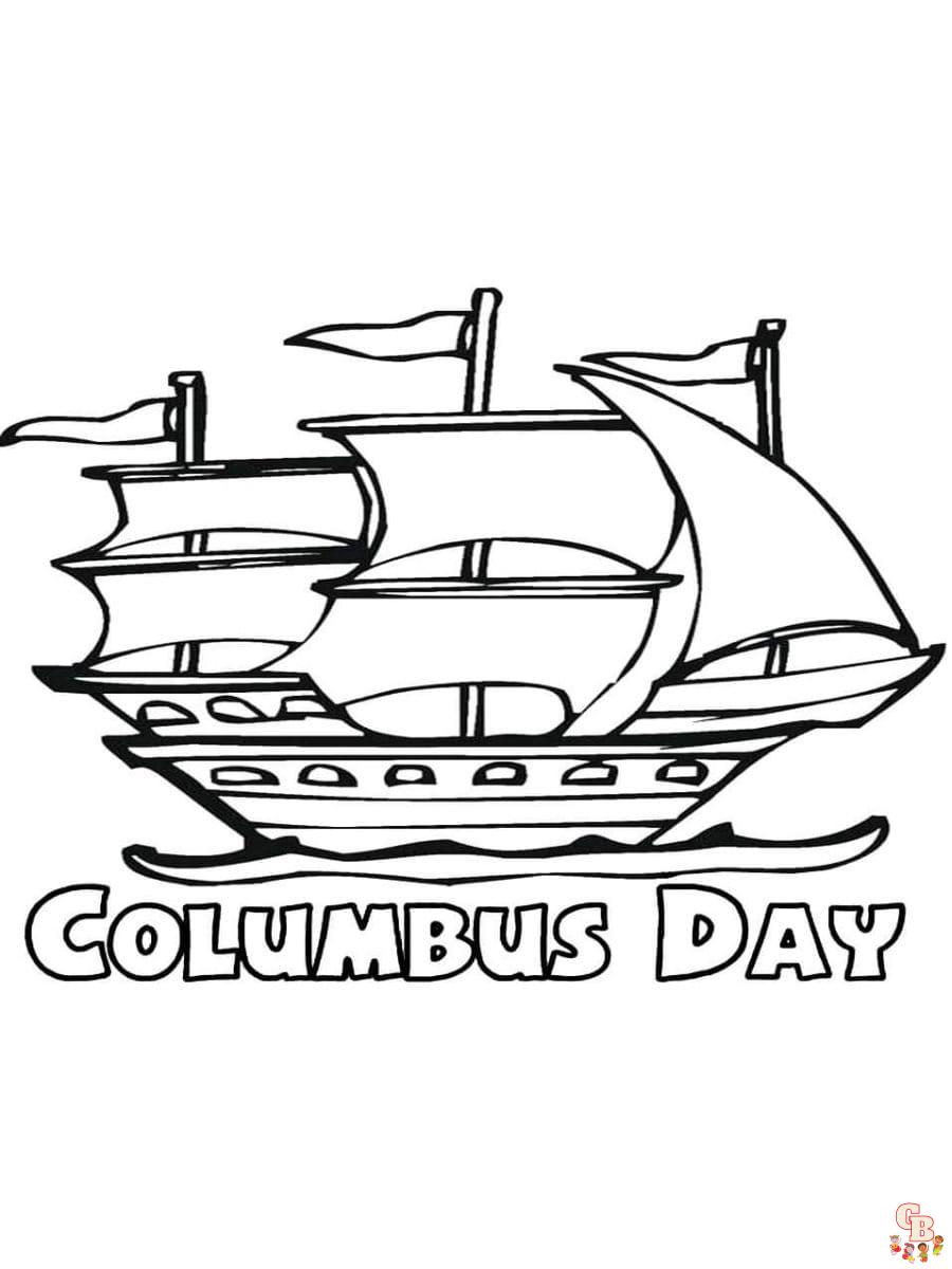 Columbus Day coloring pages