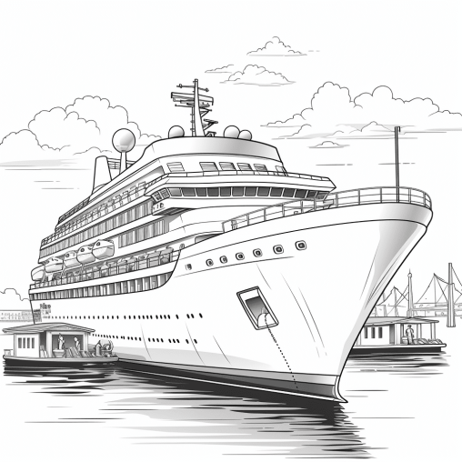 Printable Cruise Ship Coloring Pages Free For Kids And Adults