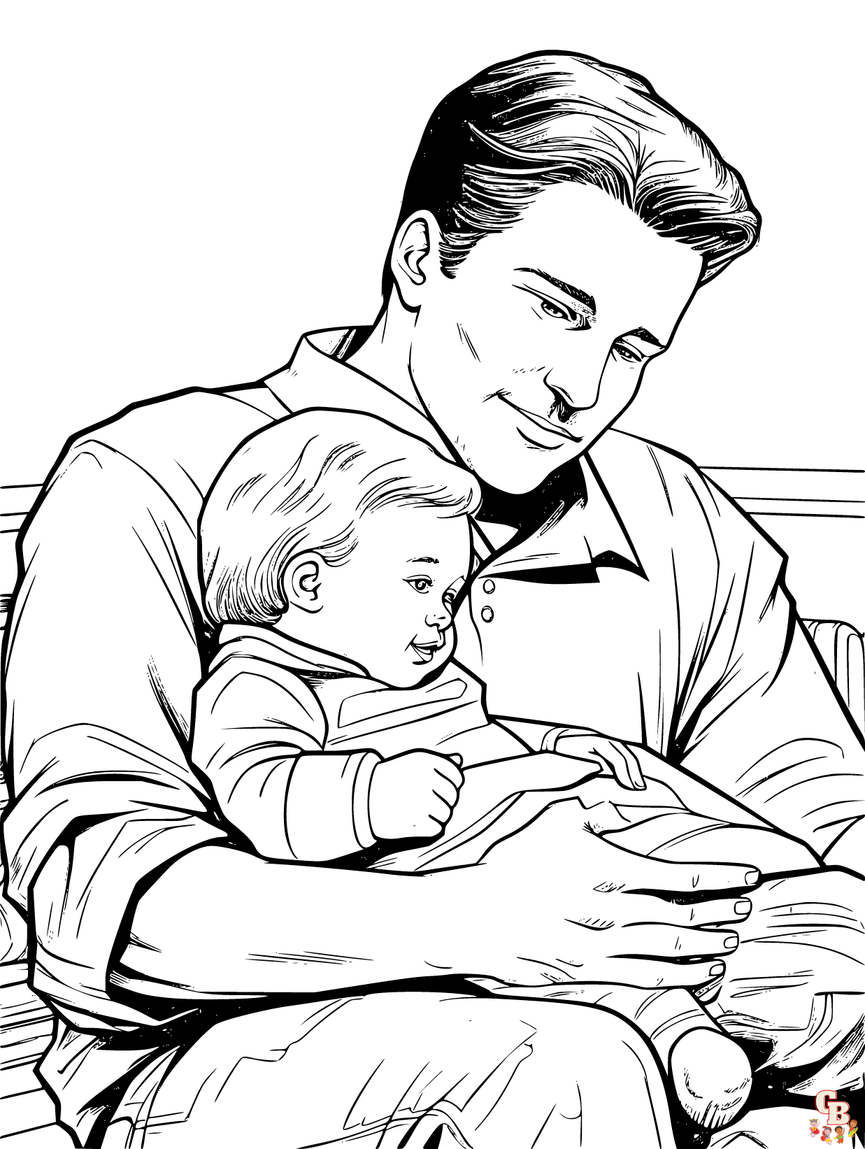 Dad coloring pages free