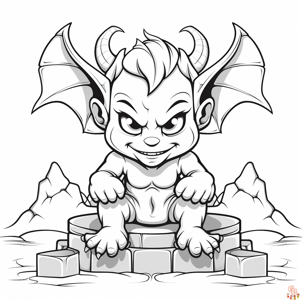 Devil coloring pages printable free