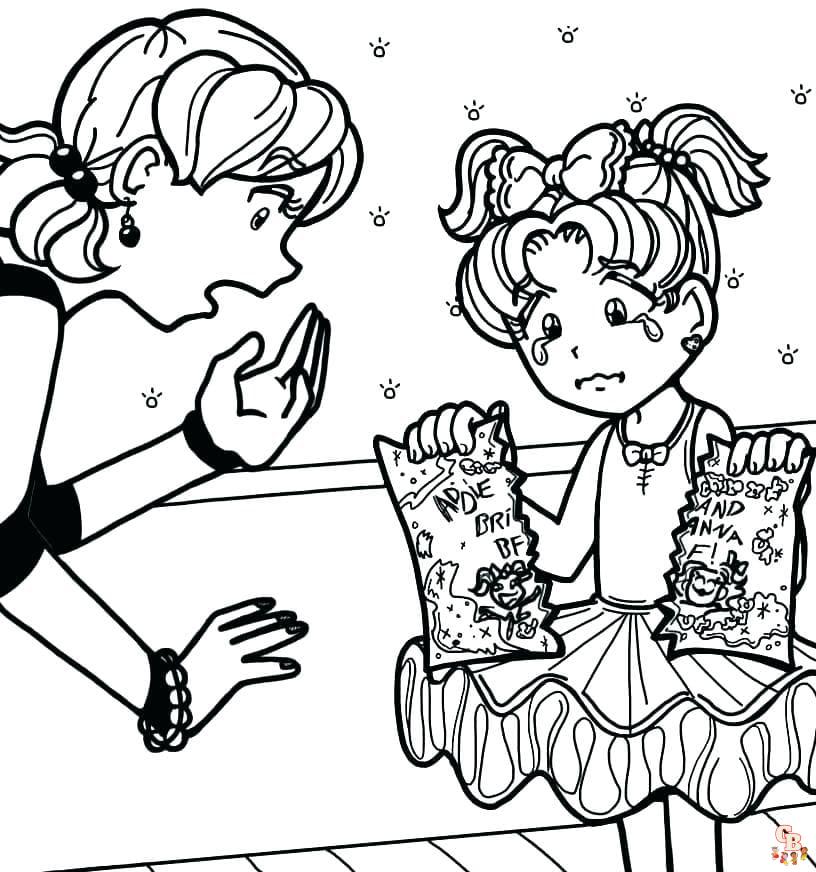 Dork Diaries coloring pages free