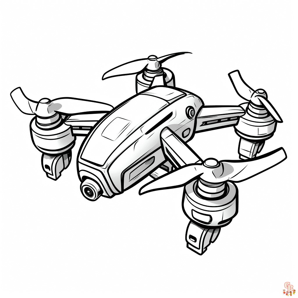 Drone Coloring Sheets