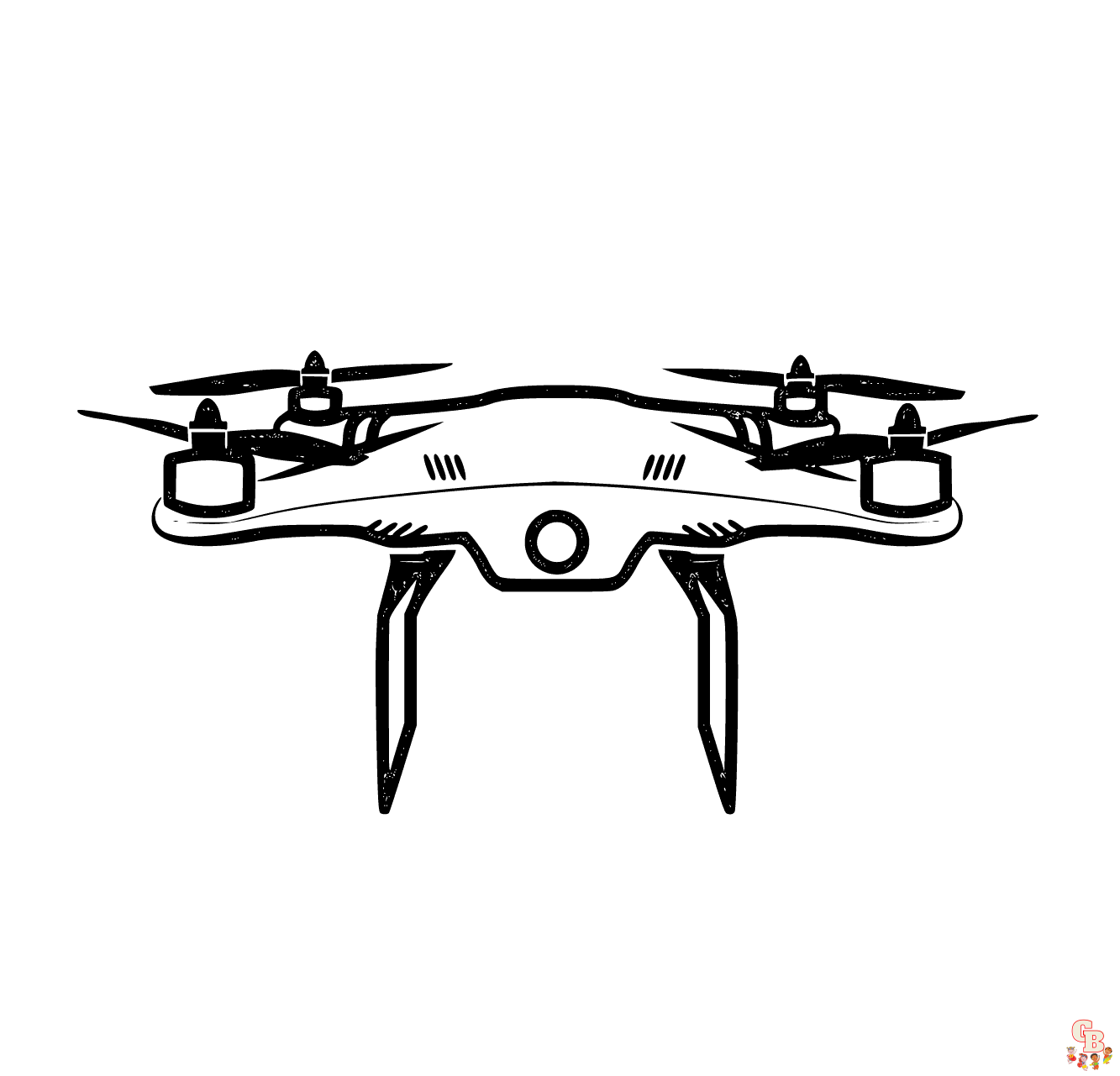 Dibujos de drones para colorear imprimibles gratis