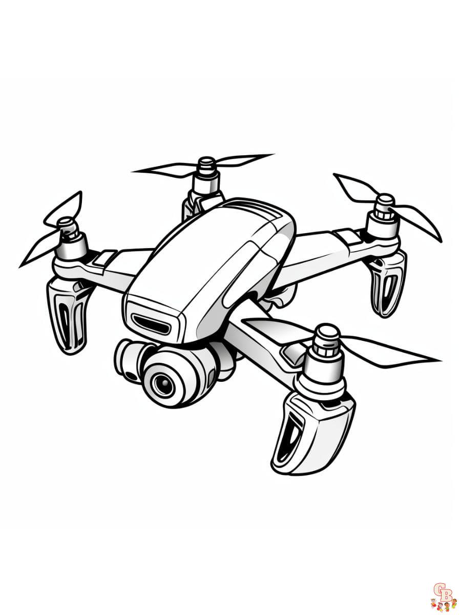 Dibujos de drones para colorear.