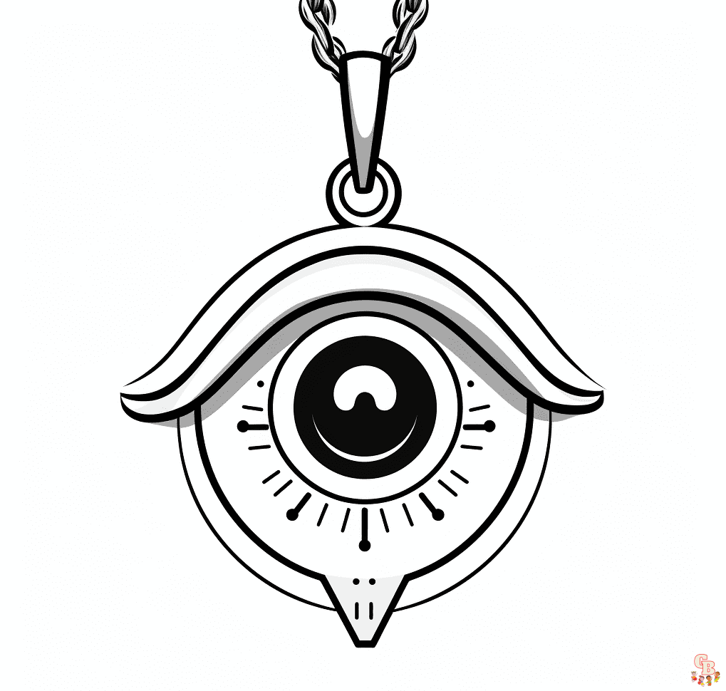 Evil eye coloring pages printable free