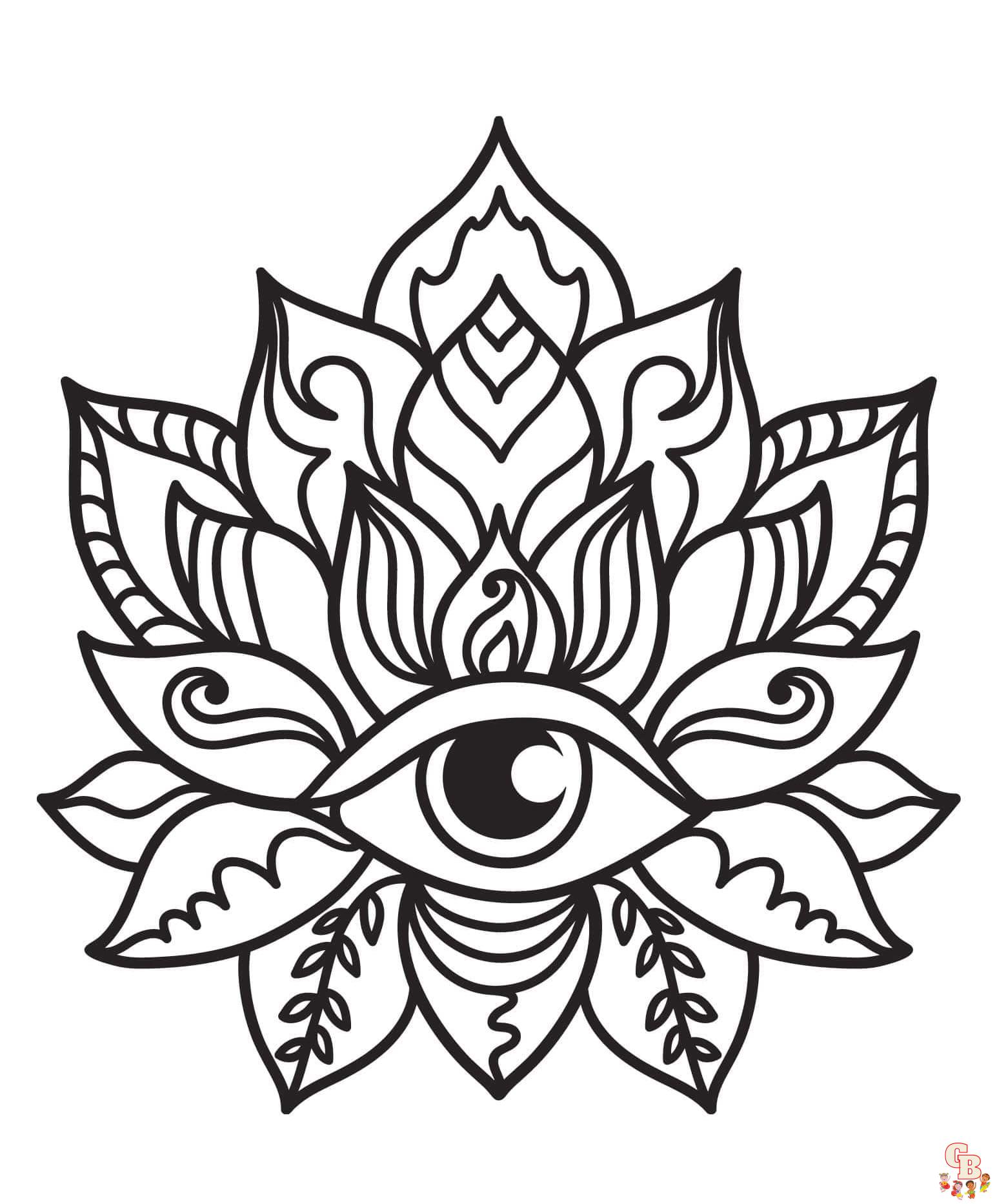 Evil eye coloring pages to print