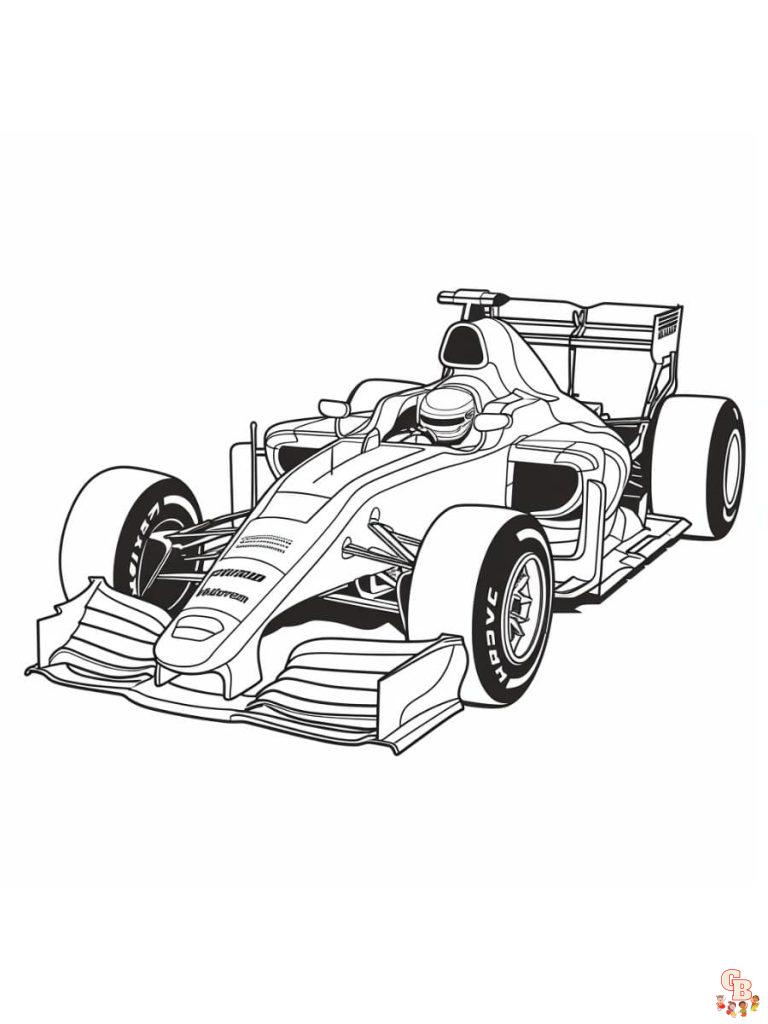 Printable F1 Coloring Pages Free For Kids And Adults