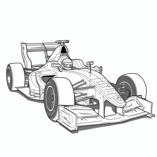 Printable F1 Coloring Pages Free For Kids And Adults