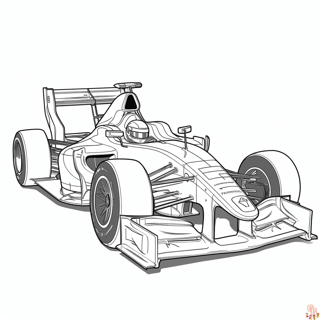 F1 coloring pages free