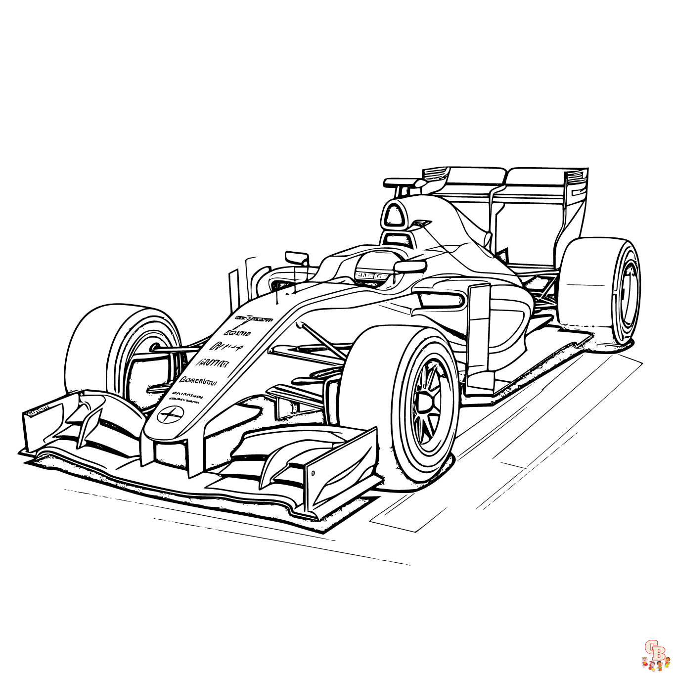 F1 coloring pages printable free