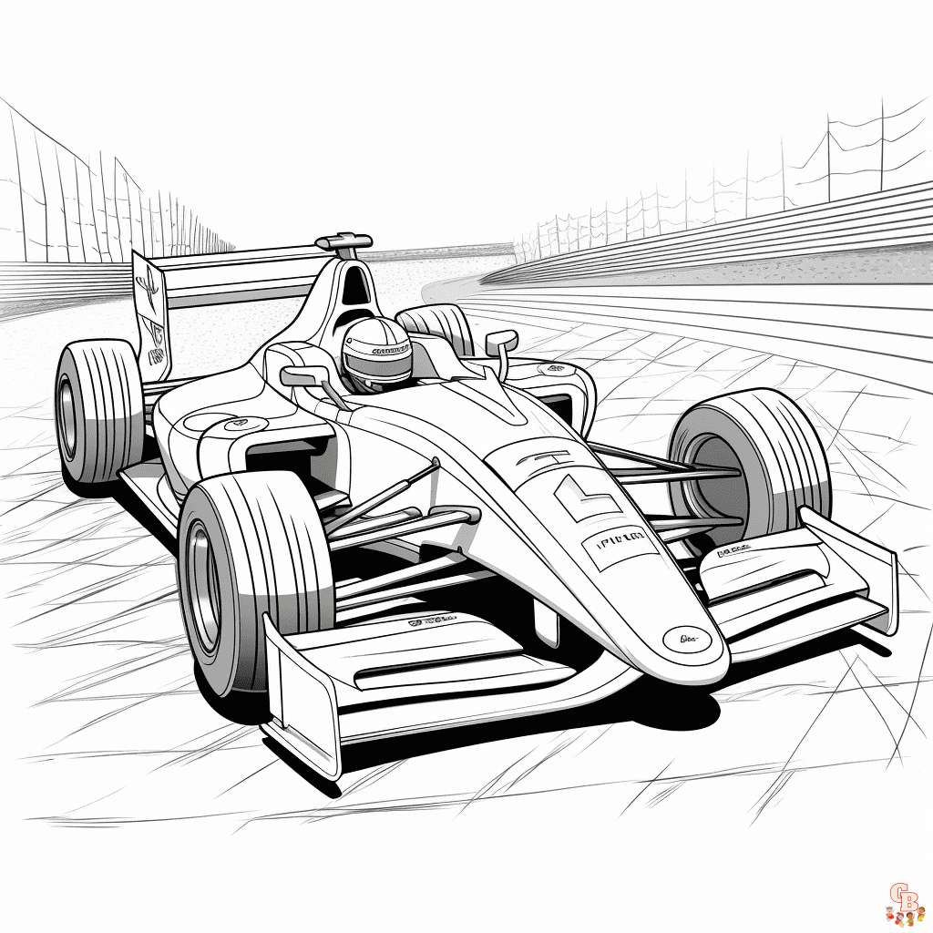 F1 coloring pages to print