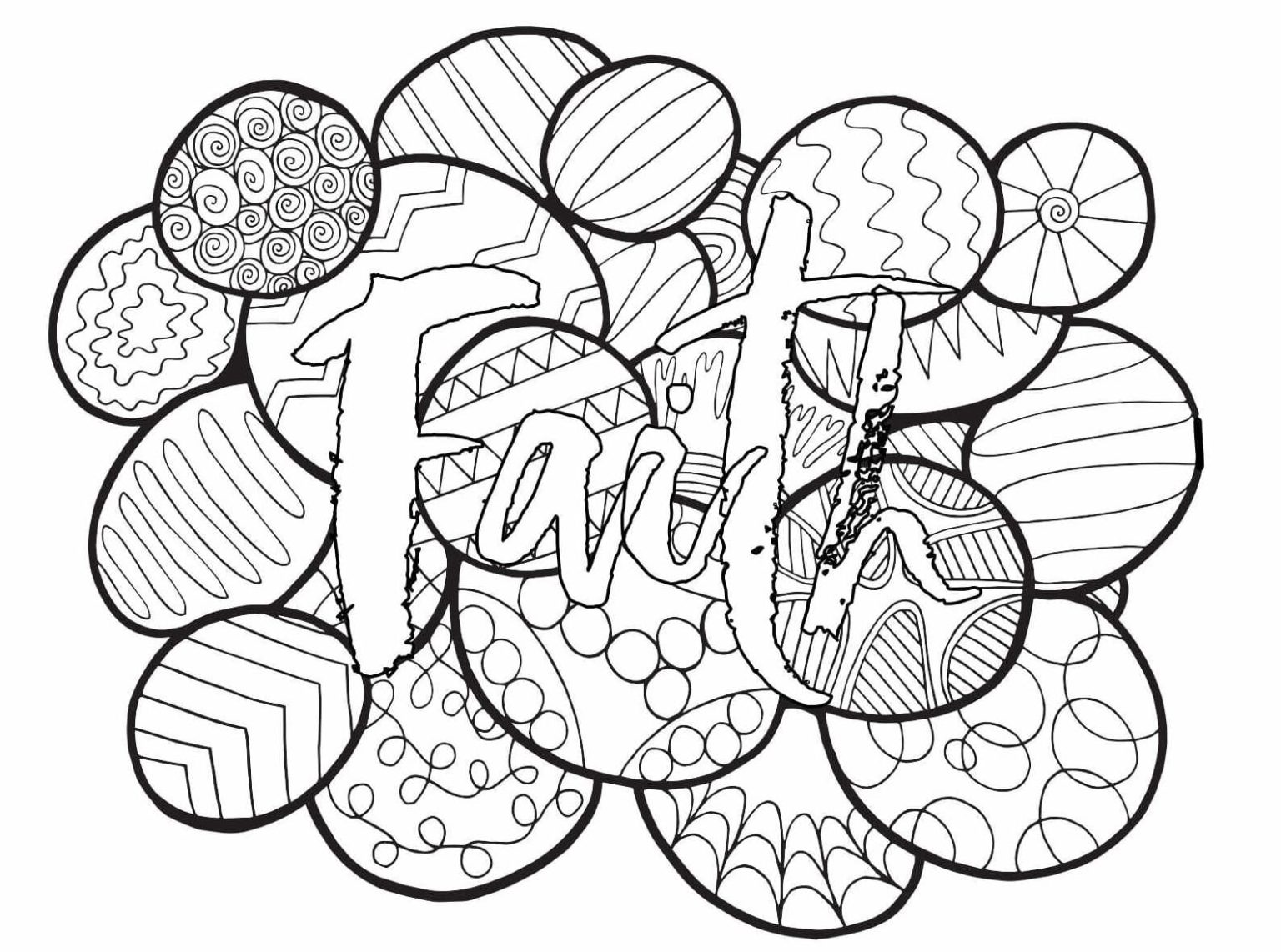 Printable Faith Coloring Pages Free For Kids And Adults