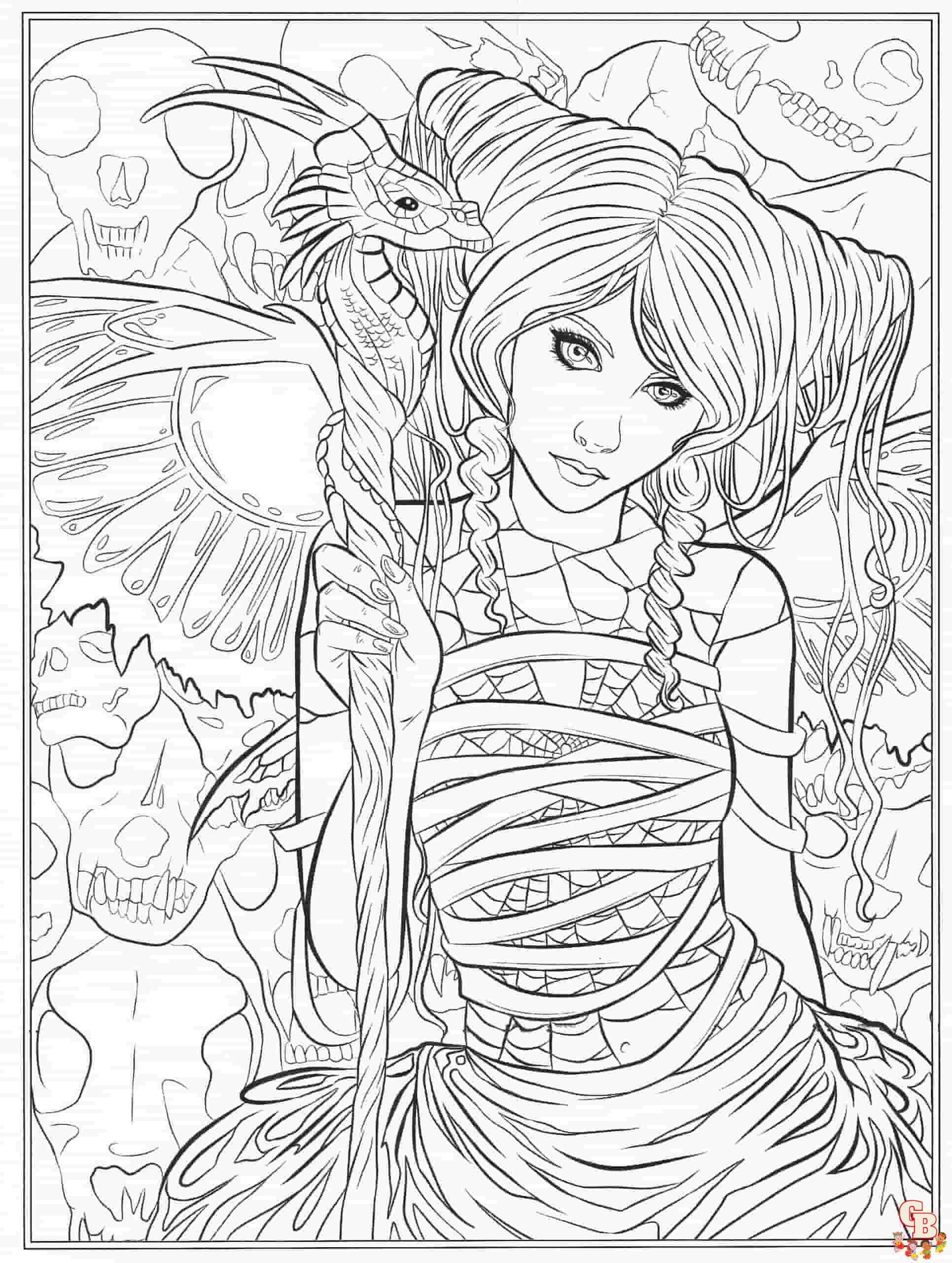 Fantasy Coloring Pages 7 scaled