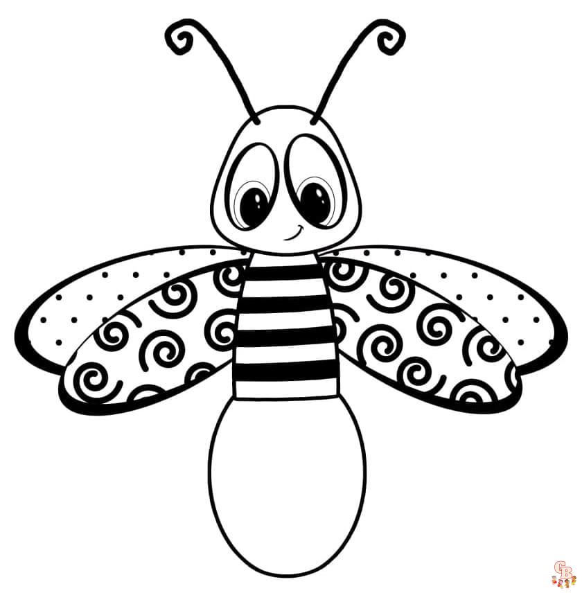 firefly coloring page