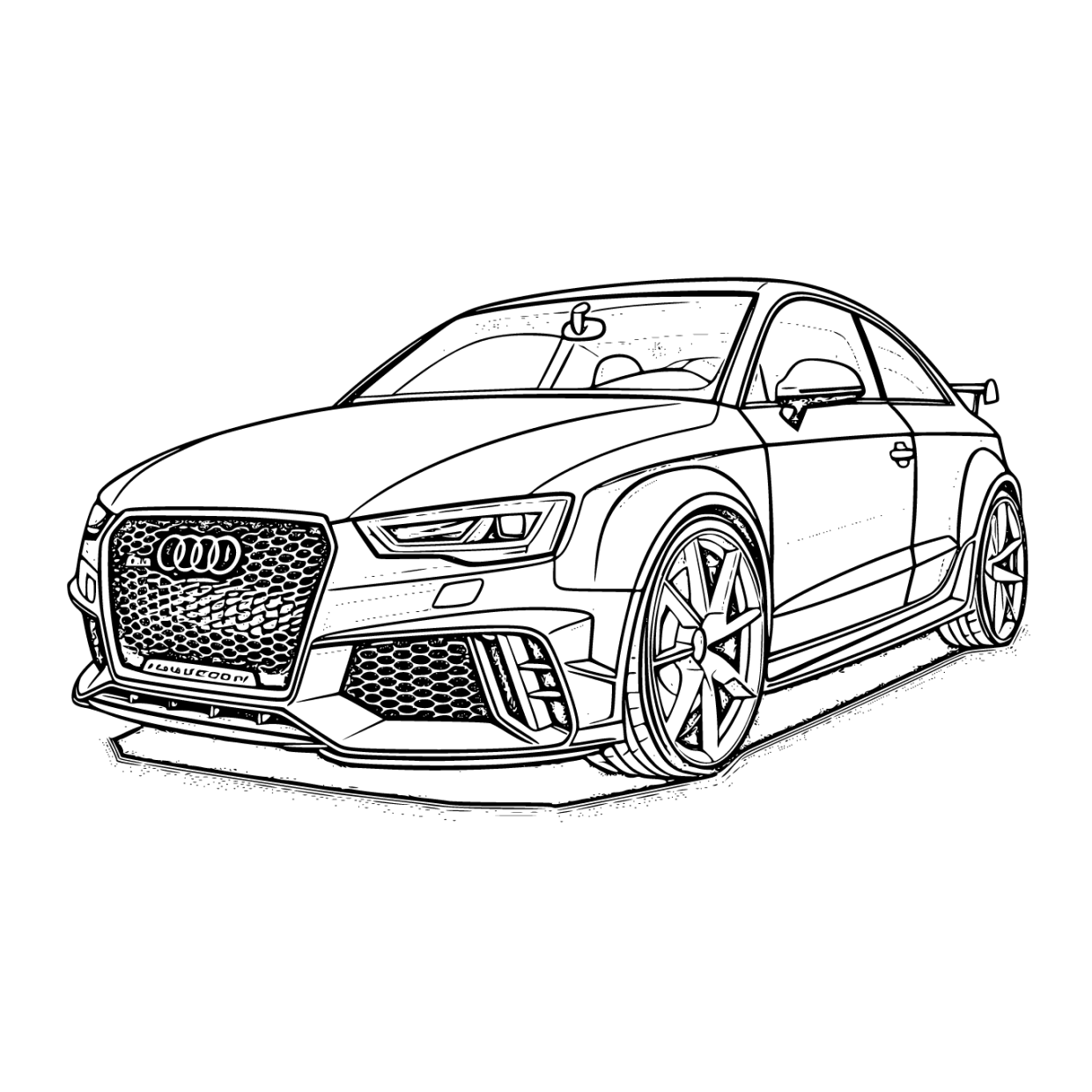 Printable Audi Coloring Pages Free For Kids And Adults