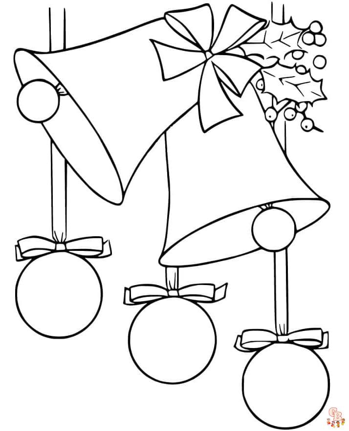 Free Bell coloring pages for kids