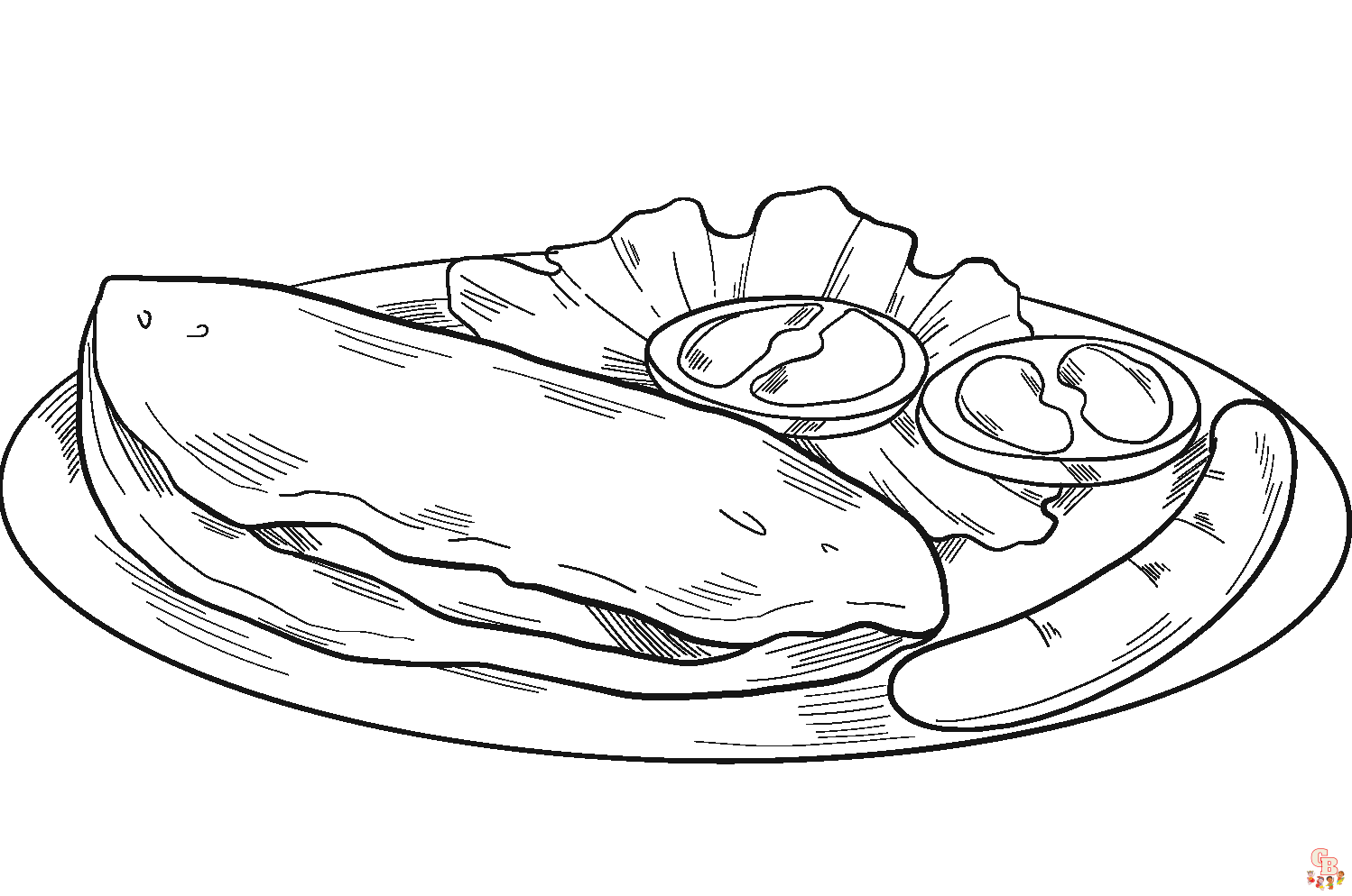 Free Breakfast coloring pages for kids