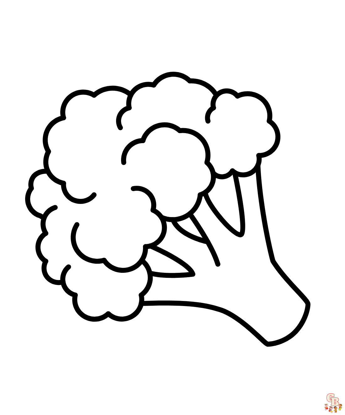 Free Broccoli coloring pages for kids