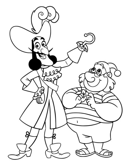 Printable Captain Hook Coloring Pages Free For Kids And Adults