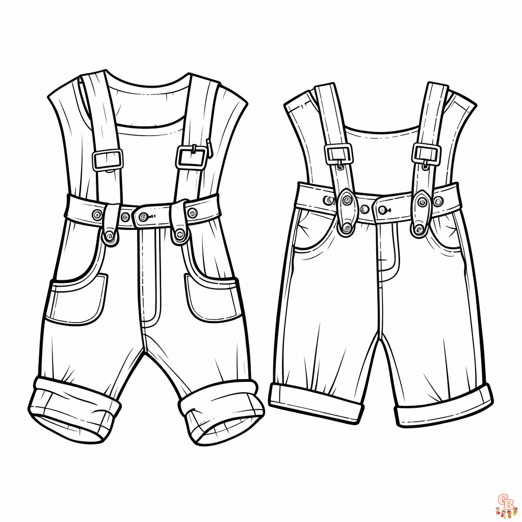 Free Clothing coloring pages for kids