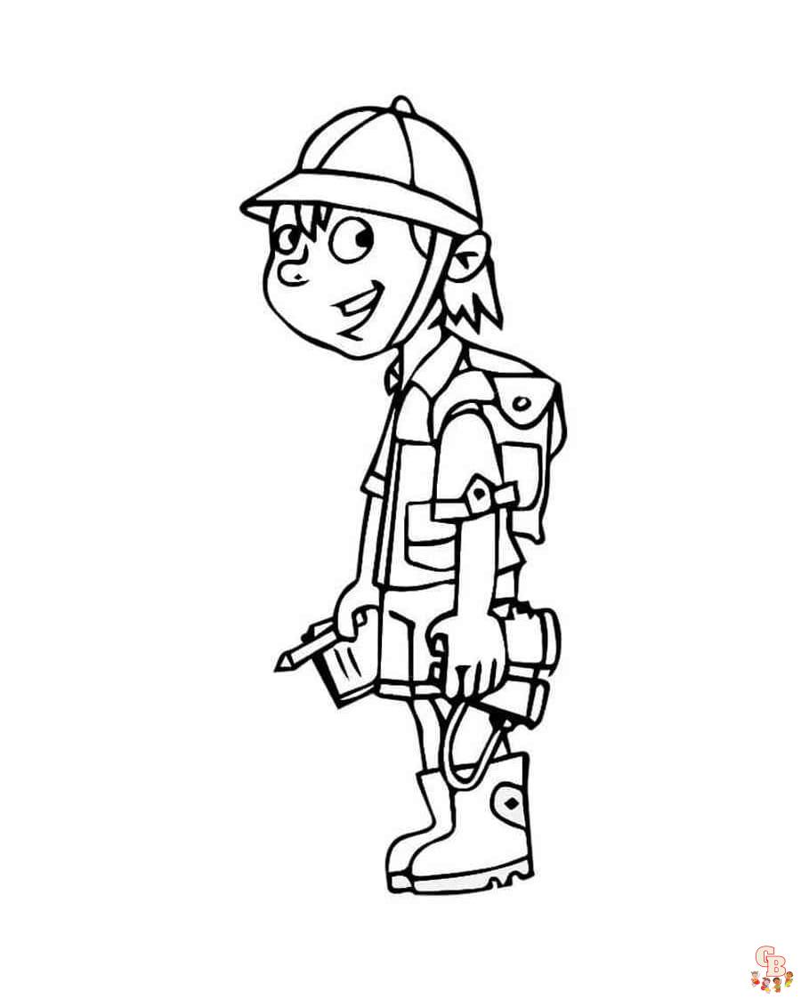 Free Cub Scout coloring pages for kids
