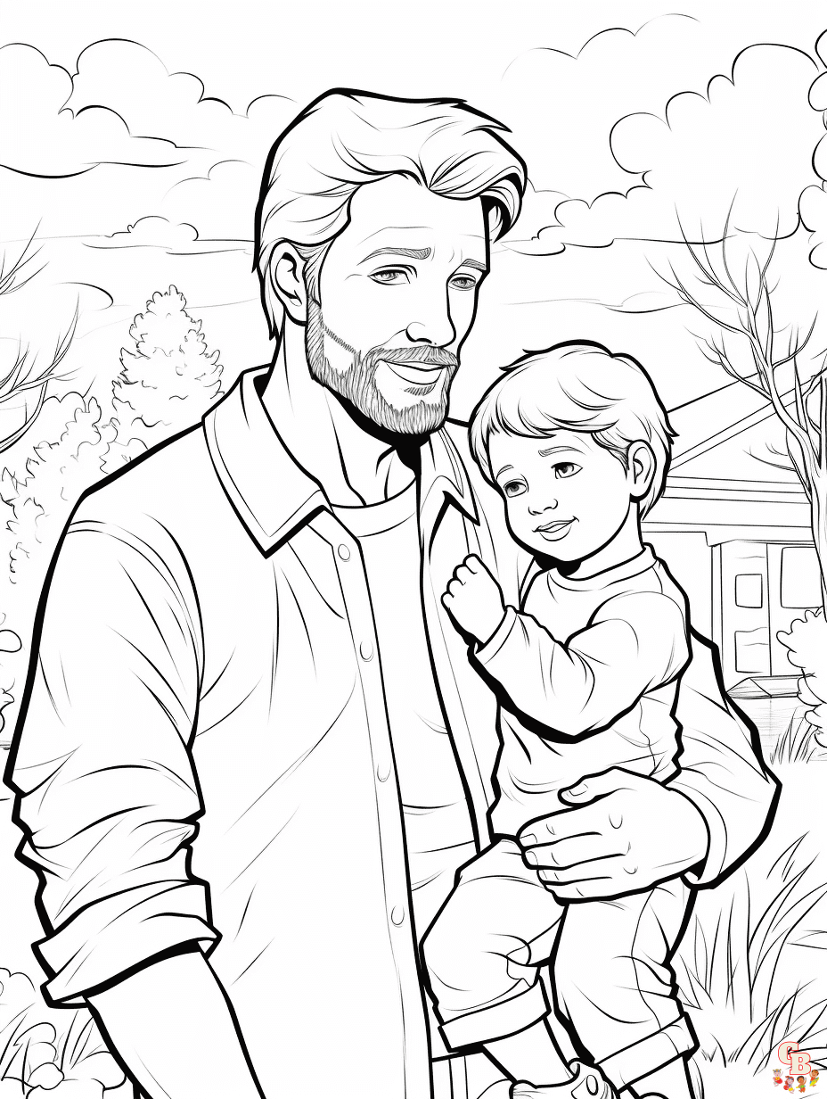 Free Dad coloring pages for kids
