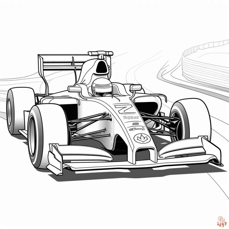 Printable F1 Coloring Pages Free For Kids And Adults