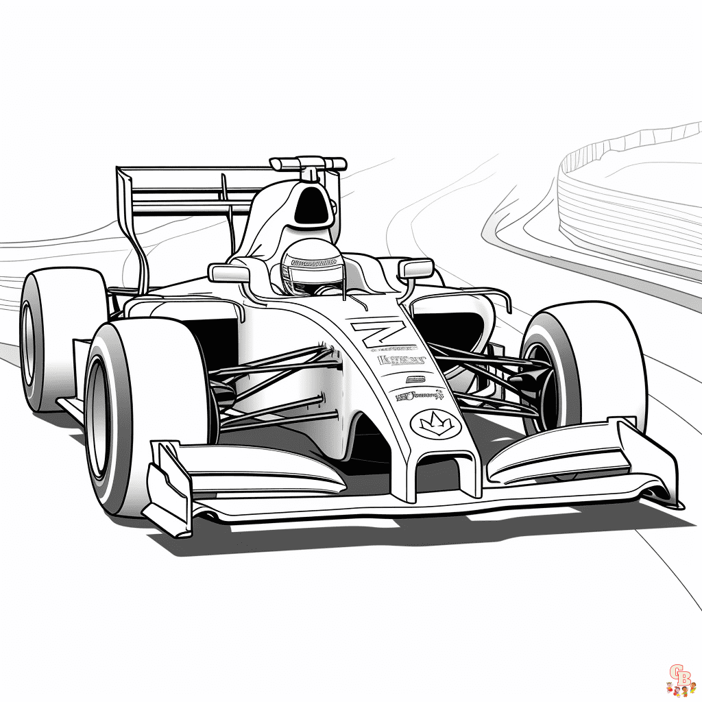 Free F1 coloring pages for kids