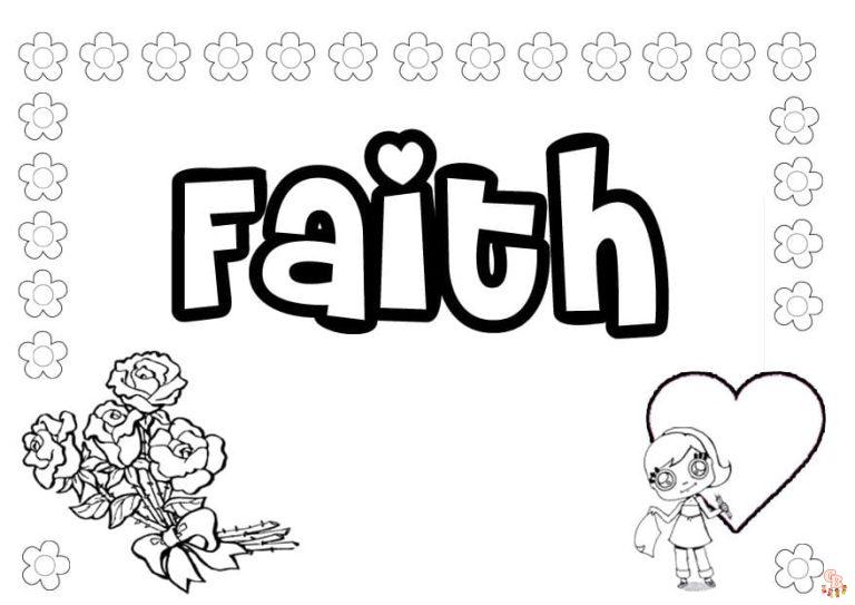 Printable Faith Coloring Pages Free For Kids And Adults