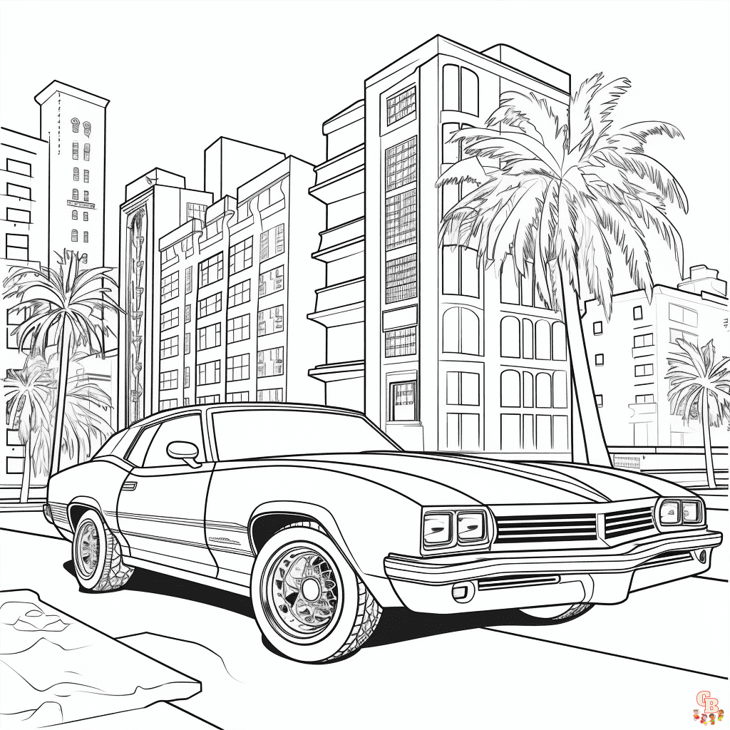Free GTA coloring pages for kids