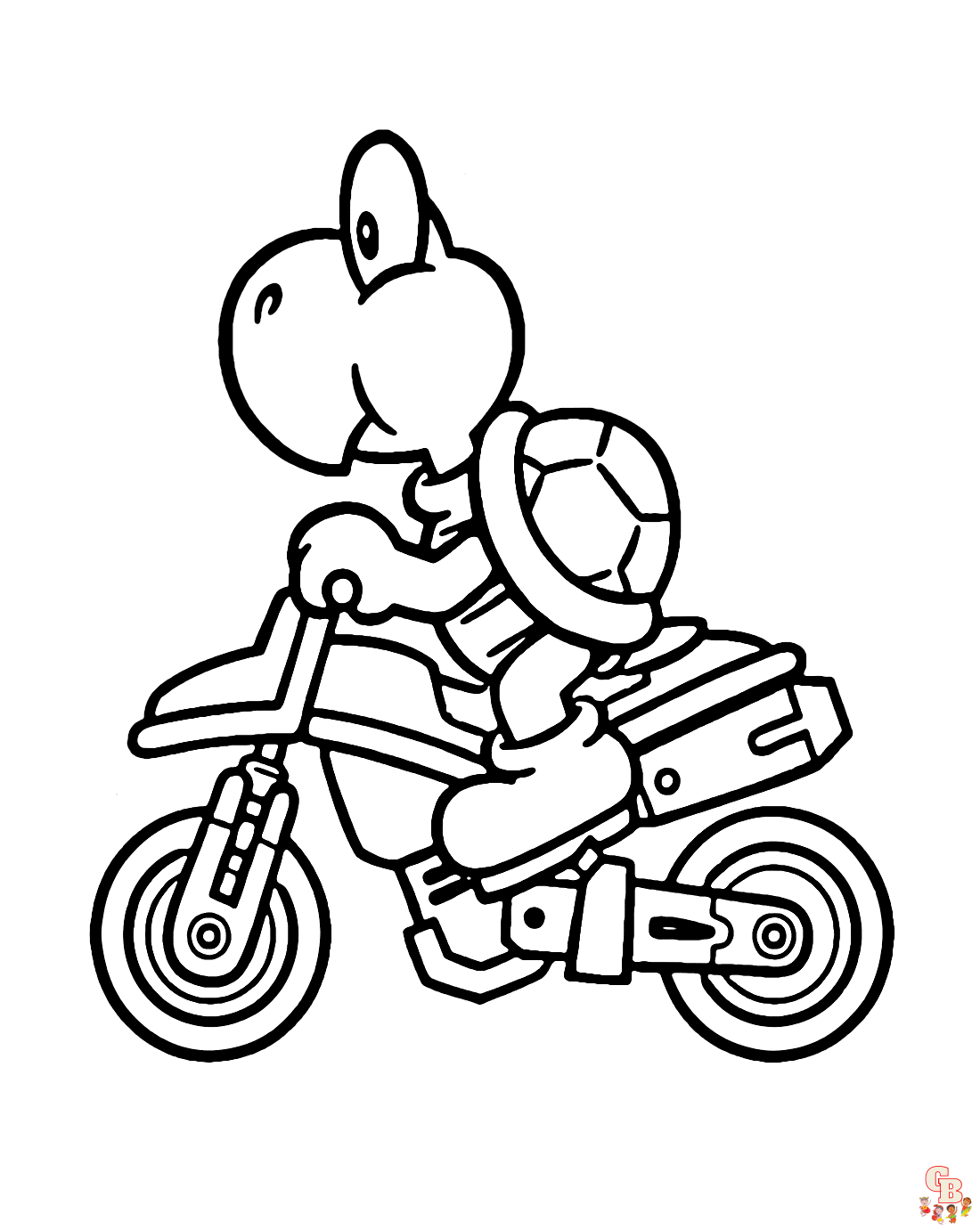 Free Koopa Troopa coloring pages for kids