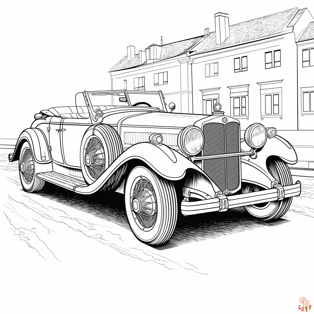 Free Mercedes coloring pages for kids